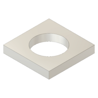 MODULAR SOLUTIONS ZINC PLATED FASTENER&lt;br&gt;M5 SQUARE WASHER